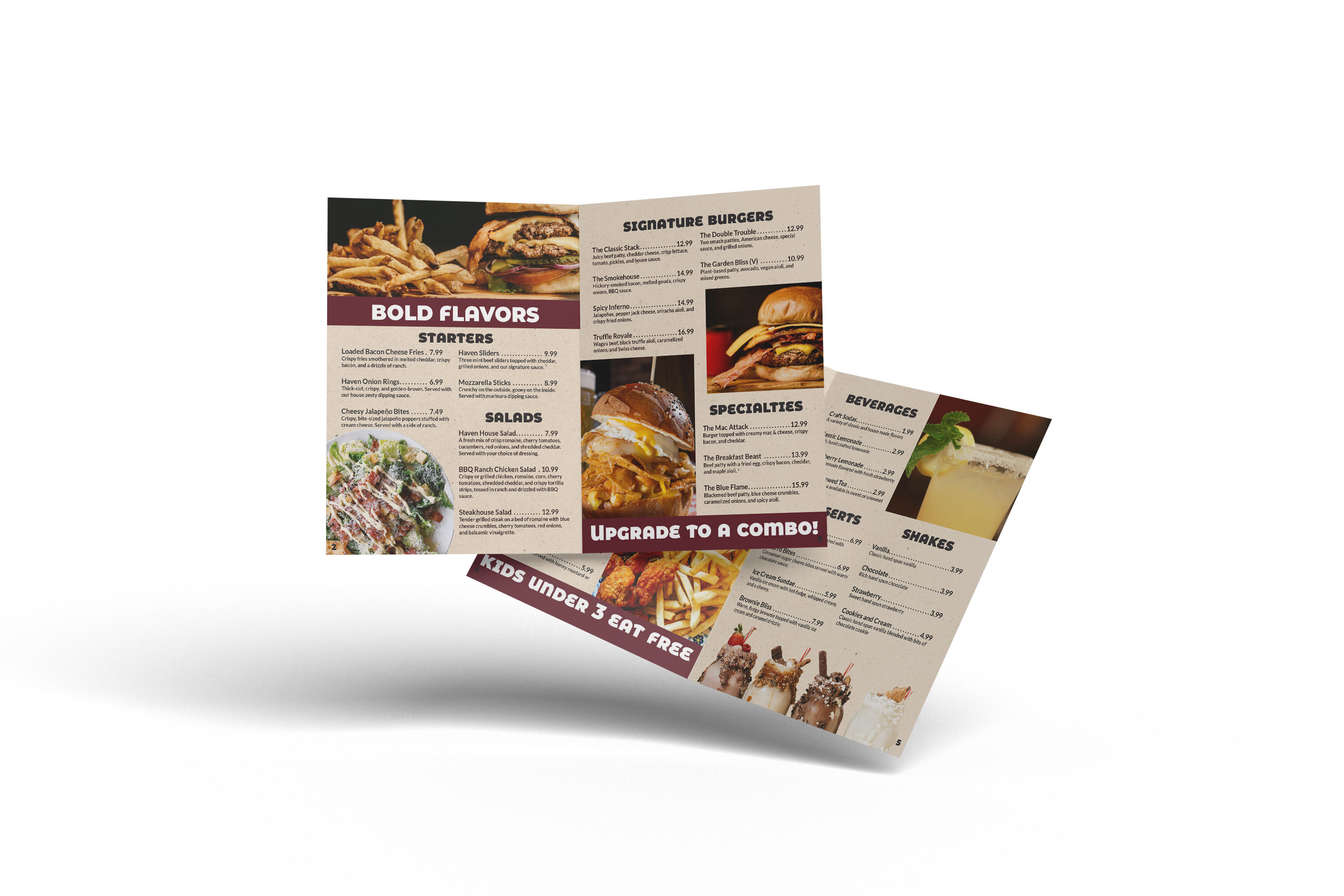 Menu Design Mockup